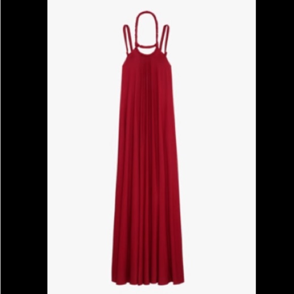 Zara flowy dress limited edition maroon - Picture 2 of 2